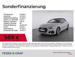 Gletscherweiß metallic verdeck schwarz Gebraucht 2024 Audi A5 Cabriolet Ambiente Cabrio | 44.899 € (Fairer Preis)