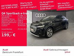 Mythosschwarz metallic/mythoss Gebraucht 2022 Audi Q4 Sportback e-tron Advanced SUV | 25.980 € (Guter Preis)