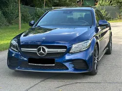 Blau Gebraucht 2018 Mercedes C220 AMG line Limousine | 24.990 € (Teuer)