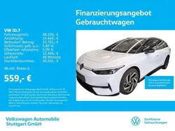 Gletscherweiß metallic/schwarz Gebraucht 2024 VW ID.7 Pro Limousine | 48.230 € (Fairer Preis)