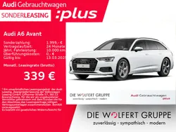 Gletscherweiß metallic Gebraucht 2024 Audi A6 Advanced Plus Kombi | 52.700 €