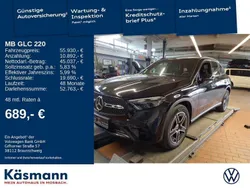 Schwarz uni lackierung Gebraucht 2023 Mercedes GLC220 AMG line SUV | 55.930 € (Etwas zu teuer)