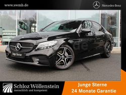 Unilack schwarz Gebraucht 2021 Mercedes C220 AMG Limousine | 36.440 € (Teuer)