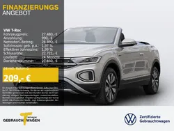 Silber Gebraucht 2023 VW T-Roc Cabriolet Style Cabrio | 28.770 € (Guter Preis)