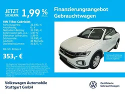 Pure white/schwarz Gebraucht 2023 VW T-Roc Cabriolet Style Cabrio | 31.930 € (Teuer)