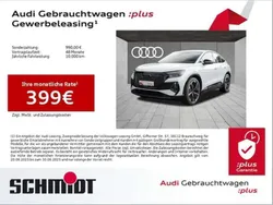 Gletscherweiß metallic Gebraucht 2024 Audi Q4 Sportback e-tron S-Line SUV | 50.840 €
