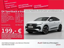 Gletscherweiß metallic Gebraucht 2023 Audi Q4 Sportback e-tron Ambiente SUV | 45.191 € (Teuer)