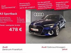 Blau Gebraucht 2024 Audi A3 Sportback Advanced Kleinwagen | 39.950 € (Fairer Preis)