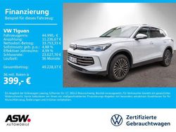 Oryxweiß perlmutteffekt (metallic) Gebraucht 2024 VW Tiguan Elegance SUV | 44.990 € (Teuer)