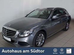 Selenitgrau metallic (metallic) Gebraucht 2016 Mercedes C220 Exclusive Kombi | 18.850 € (Fairer Preis)