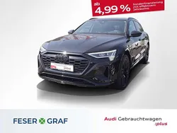 Mythosschwarz metallic Gebraucht 2023 Audi Q8 e-tron S-Line SUV | 58.980 € (Guter Preis)