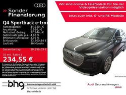 Schwarz Gebraucht 2022 Audi Q4 Sportback e-tron Advanced Plus SUV | 34.930 € (Fairer Preis)