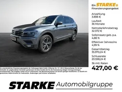 Grau (platinum grey metallic) Gebraucht 2021 VW Tiguan Allspace Highline SUV | 35.970 € (Fairer Preis)