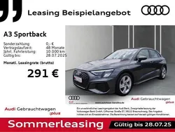 Grau Gebraucht 2024 Audi A3 Sportback S-Line Limousine | 32.397 € (Guter Preis)