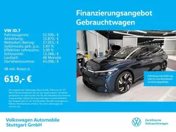 Aquamarinblau metallic/schwarz Gebraucht 2025 VW ID.7 Limousine | 52.930 € (Superpreis)