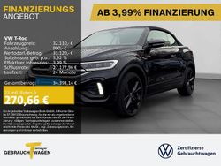Schwarz Gebraucht 2025 VW T-Roc Cabriolet R-line Cabrio | 32.110 € (Guter Preis)