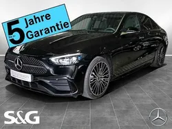 Obsidianschwarz Gebraucht 2023 Mercedes C300 AMG Limousine | 49.405 € (Etwas zu teuer)