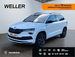 Weiss Gebraucht 2022 Skoda Karoq SportLine SUV | 29.770 € (Etwas zu teuer)