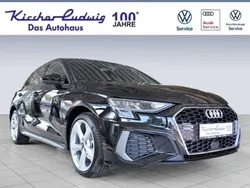 Mythosschwarz metallic Gebraucht 2023 Audi A3 Sportback S-Line Limousine | 32.990 € (Etwas zu teuer)