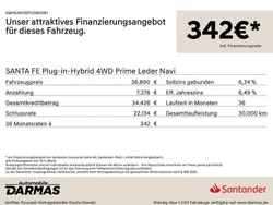 Schwarz Gebraucht 2023 Hyundai Santa Fe Prime SUV | 36.890 € (Superpreis)