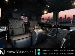 Schwarz Neu 2024 Mercedes V300 Business Van / Kleinbus | 434.350 €