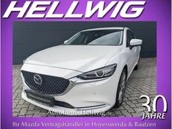 Rhodium white metallic (metallic) Gebraucht 2024 Mazda 6 Exclusive Limousine | 28.780 € (Superpreis)