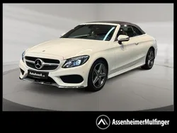 Weiß Gebraucht 2017 Mercedes C180 AMG Cabrio | 25.156 € (Fairer Preis)