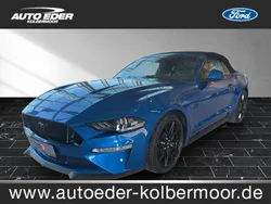 Velocityblau (blau) Gebraucht 2021 Ford Mustang GT Convertible Cabrio | 41.880 € (Guter Preis)