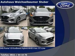 Silber Neu 2025 Ford Puma ST-Line SUV | 26.500 € (Guter Preis)