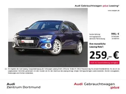 Navarrablau metallic Gebraucht 2024 Audi A3 Sportback e-tron Advanced Limousine | 32.333 € (Etwas zu teuer)