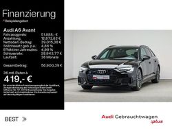 Mythosschwarz metallic (metallic) Gebraucht 2023 Audi A6 Design Kombi | 51.888 € (Teuer)