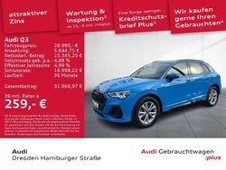Turboblau Gebraucht 2023 Audi Q3 S-Line SUV | 28.990 € (Guter Preis)