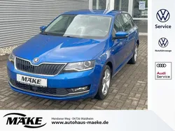 Raceblau metallic (metallic) Gebraucht 2018 Skoda Rapid Clever Limousine | 15.350 € (Fairer Preis)