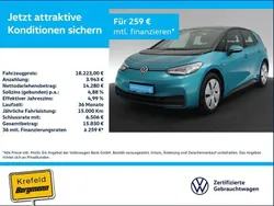 Makenatürkis metallic (metallic) Gebraucht 2021 VW ID.3 Pro Kleinwagen | 18.223 € (Superpreis)