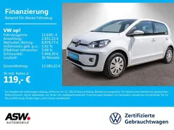 Weiß Gebraucht 2022 VW up! move up! Kleinwagen | 11.830 € (Fairer Preis)