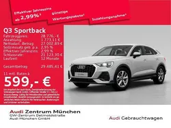 Ibisweiß Gebraucht 2022 Audi Q3 Sportback SUV | 28.776 € (Guter Preis)