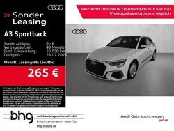 Weiß Gebraucht 2024 Audi A3 Sportback S-Line Limousine | 31.430 € (Superpreis)