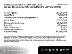 Black sapphire (schwarz) Gebraucht 2021 BMW X3 Comfort Edition SUV | 35.950 € (Fairer Preis)