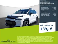 Lack weiss banquise/typ aussenverkleidung spiegel flach standard Gebraucht 2023 Citroën C3 Aircross PureTech SUV | 14.880 € (Guter Preis)
