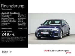 Navarrablau metallic (metallic) Gebraucht 2021 Audi A3 S-Line Limousine | 23.488 € (Fairer Preis)