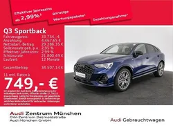 Navarrablau metallic Gebraucht 2020 Audi Q3 Sportback Ambiente SUV | 33.754 € (Fairer Preis)