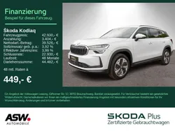 Moonweiss metallic Gebraucht 2024 Skoda Kodiaq Selection SUV | 42.930 € (Superpreis)