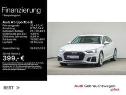 Weiß Gebraucht 2021 Audi A5 Sportback S-Line Kleinwagen | 36.488 € (Etwas zu teuer)