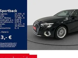 Schwarz Gebraucht 2021 Audi A3 Sportback Advanced Limousine | 22.350 € (Guter Preis)