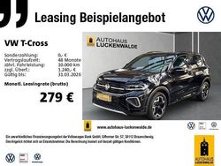 Schwarz Neu 2025 VW T-Cross R-line SUV | 35.888 € (Teuer)