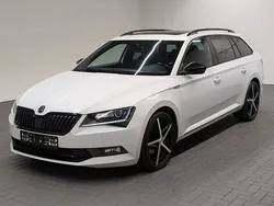 Weiß (moonweissmet.) Gebraucht 2017 Skoda Superb SportLine Kombi | 18.980 € (Guter Preis)