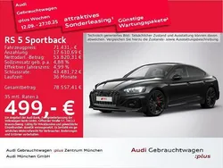 Mythosschwarz metallic Gebraucht 2022 Audi RS5 Sportback Ambiente Limousine | 71.431 € (Etwas zu teuer)
