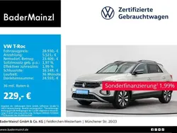 Ivory silver metallic/schwarz Gebraucht 2024 VW T-Roc Move SUV | 28.930 € (Guter Preis)