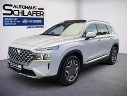Glacier white / mic Gebraucht 2021 Hyundai Santa Fe Prime SUV | 33.480 € (Fairer Preis)