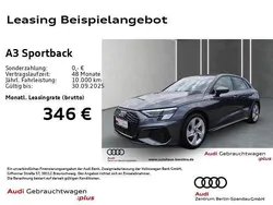 Grau Gebraucht 2024 Audi A3 Sportback S-Line Limousine | 31.190 € (Superpreis)